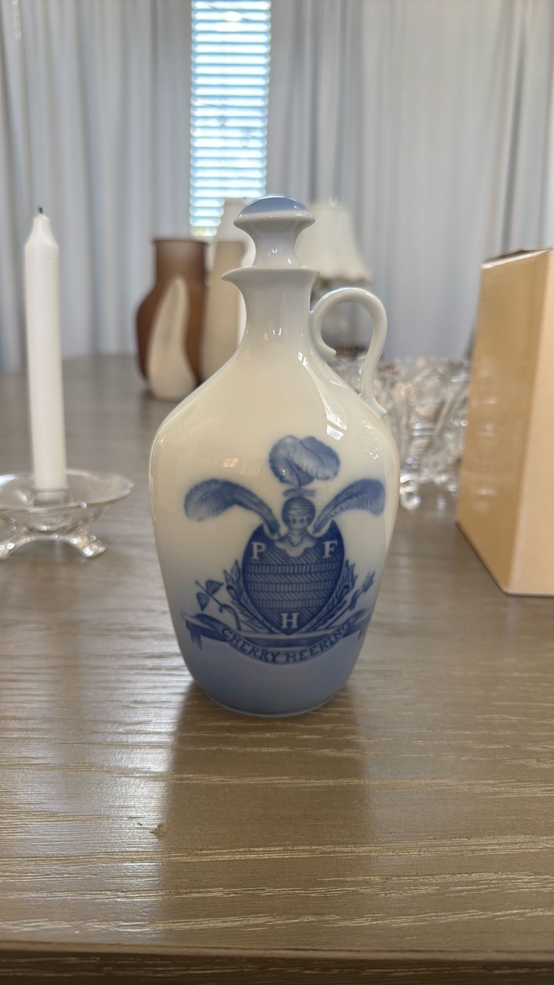 Vintage Bing & Grøndahl B&G Porcelain Bottle – “Sherry Heering” Denmark