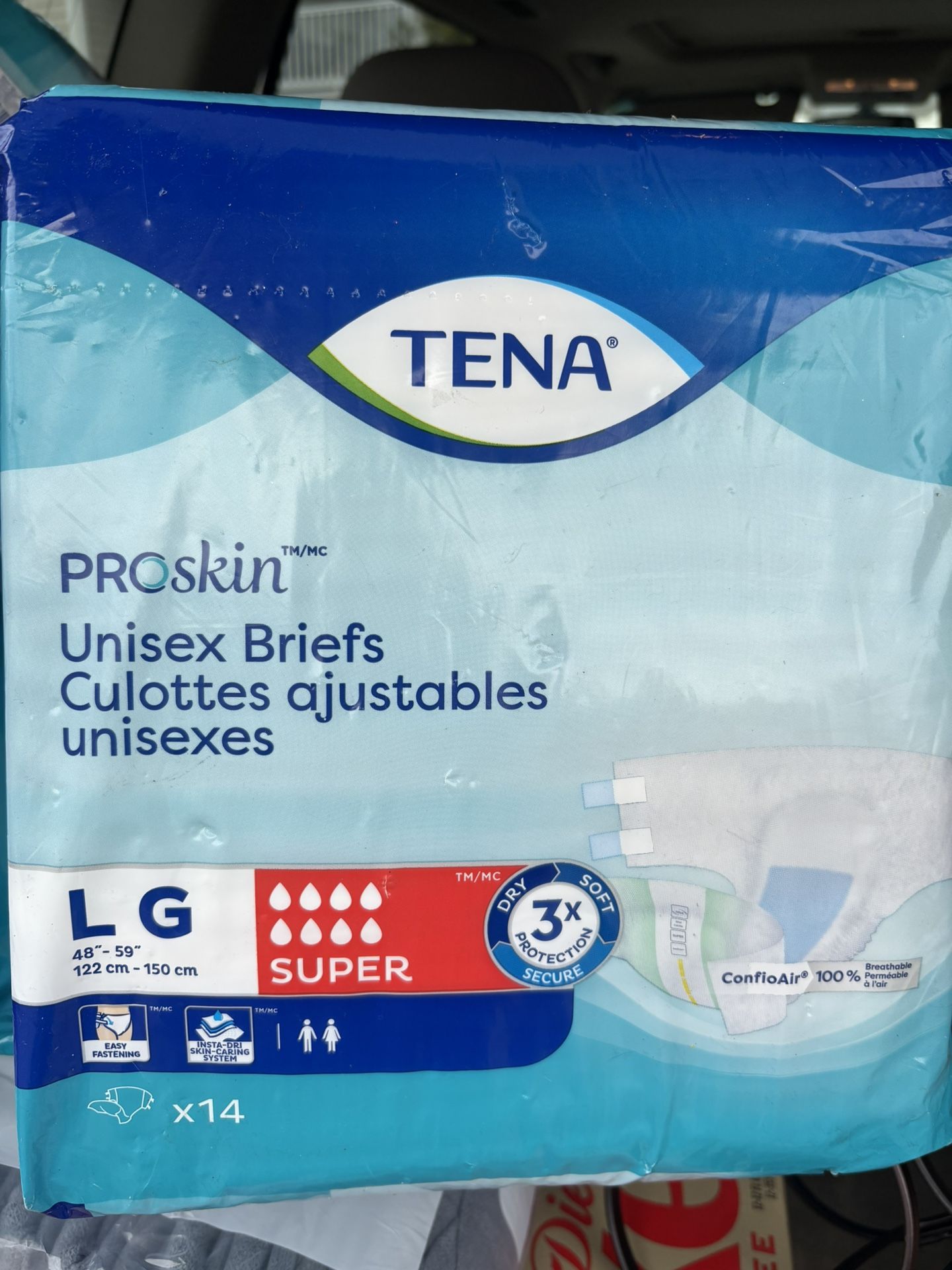 Tena L Unisex Briefs