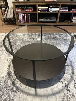 VITTSJÖ  IKEA Glass Coffee Table (Black)