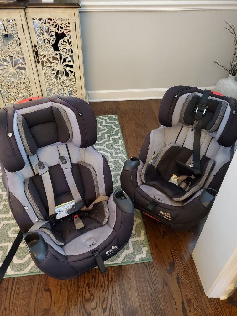 Evenflo symphony 3 in 1 platinum carseats (2 available)
