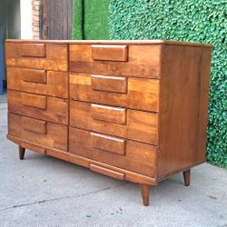 vintage midcentury modern dresser 100% madera  