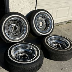 14” Spoke Rims “Daytons” Missing Knock Offs