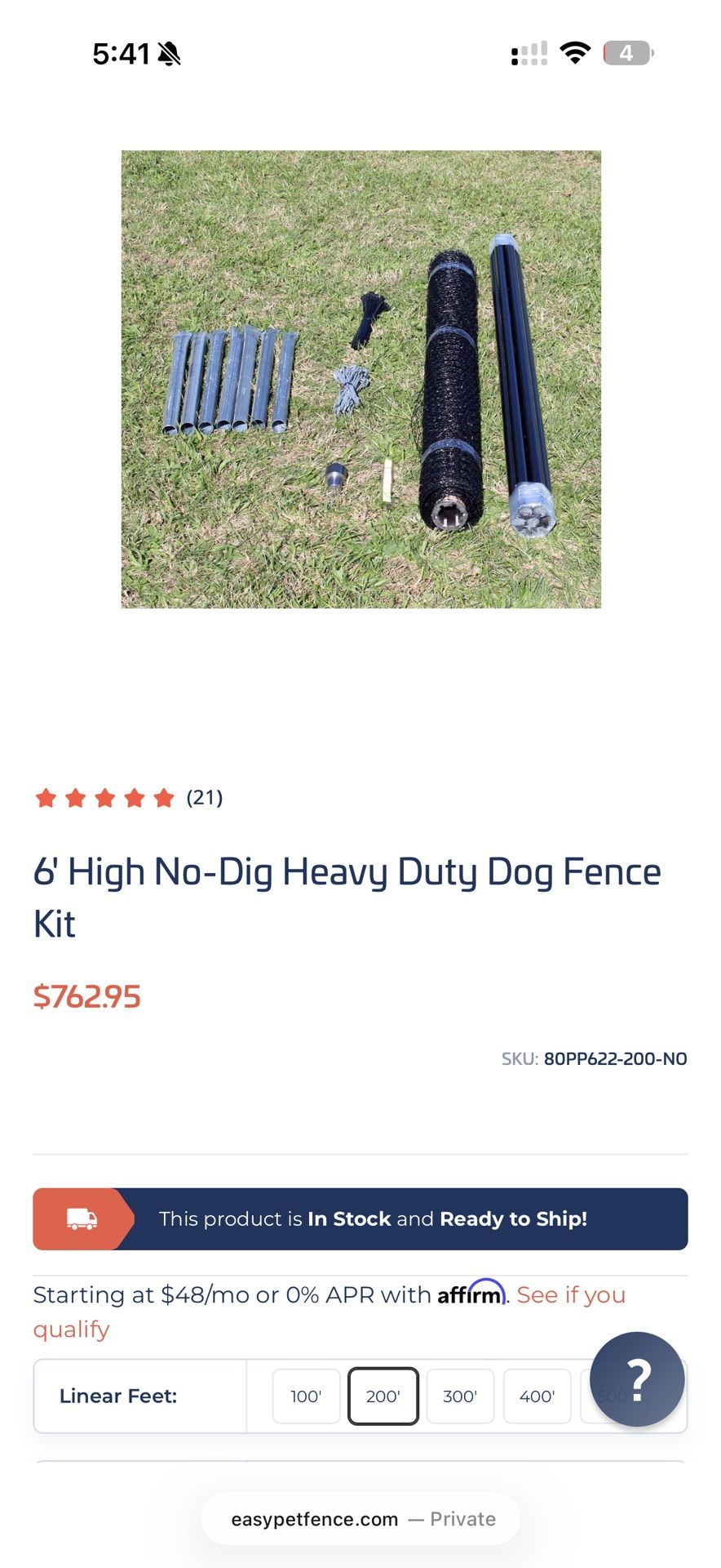 Heavy Duty Dog Fence