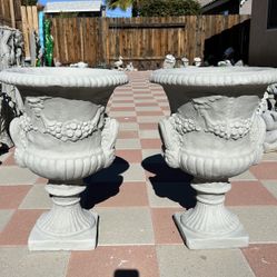 New Flower Pots Made Out Of Cement Perfect Gift 🎁 