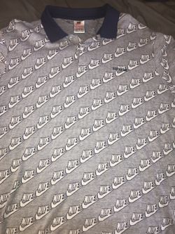 SUPREME x NIKE JACQUARD POLO SIZE XL