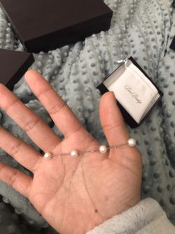 Ben Bridge Freshwater cultured pearl bracelet 14K while gold