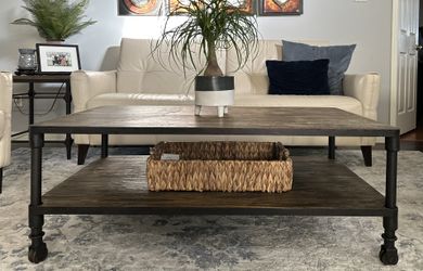 Restoration Hardware Style Coffee Table -