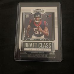 Dreamt Class Round 1 Pick 3 Will Anderson Jr.Rookie Cards 