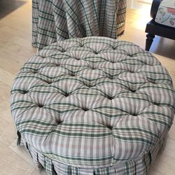 Ottoman And Matching Table Cover