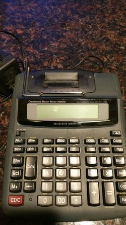 Calculator with printer