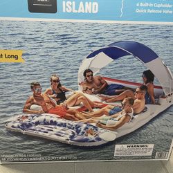 Floating island for 6 person with capony ( new inbox )