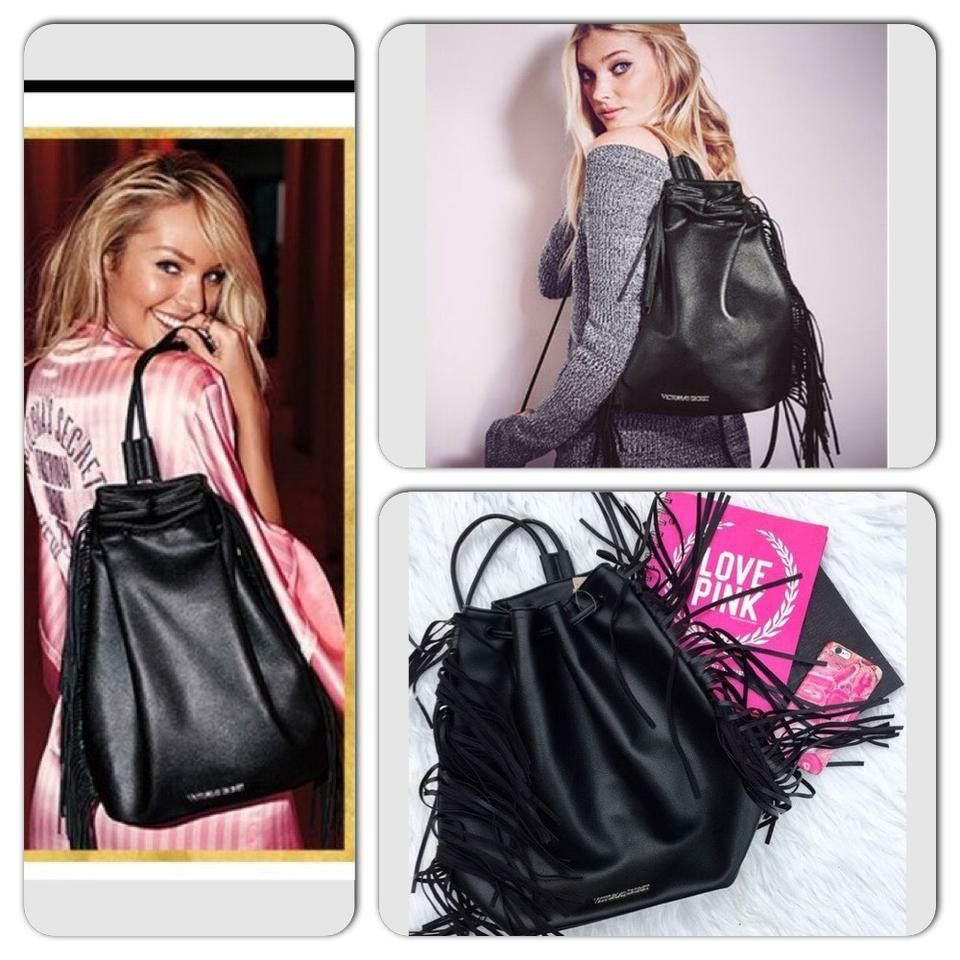 Victoria secret black backpack