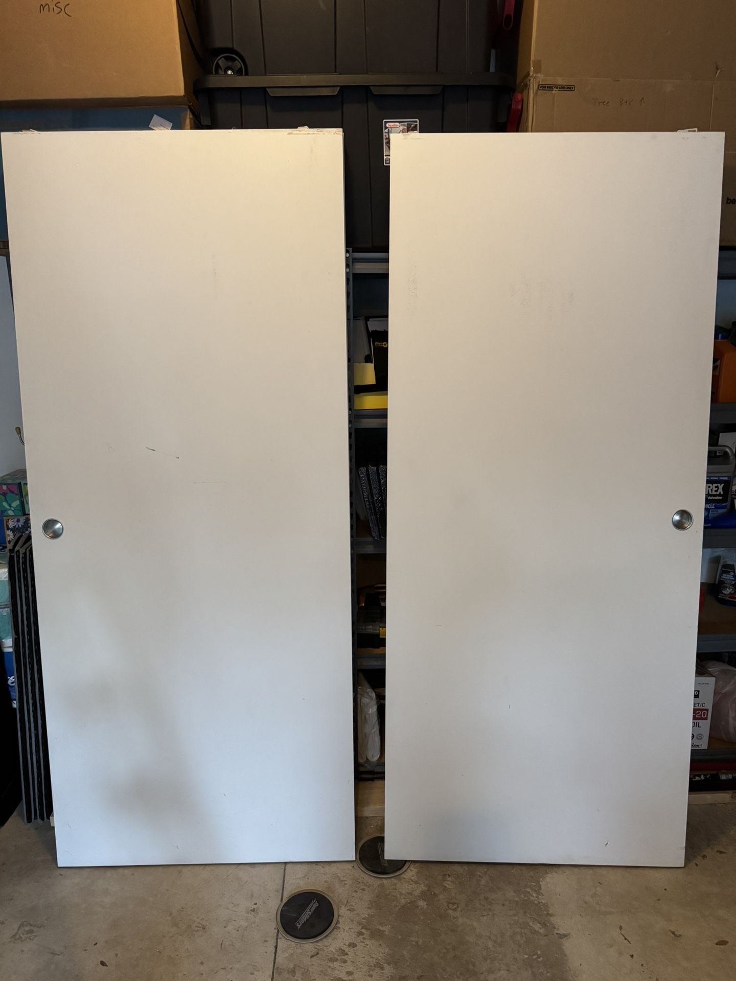 White Sliding Barn Door