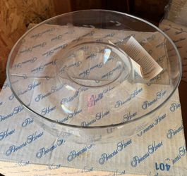 PRINCESS HOUSE HERITAGE CRYSTAL CHIP 'N DIP BOWL #401 NEW