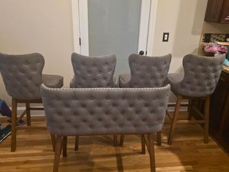 5 piece high chair swivel bar set 185 obo
