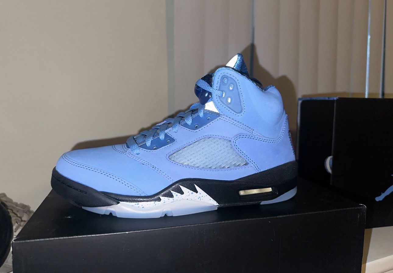 Brand new jordan 5 retro unc university blue