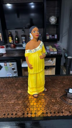 Mexican Tehuana Woman Figurine Statue