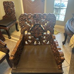 Chinese Antique Chairs And Table 