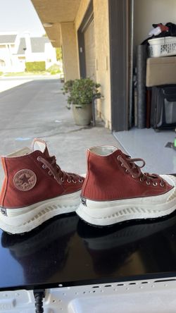 Maroon high converse