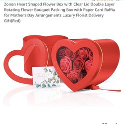  Heart Shaped Flower Box ( Mother’s Day Gift, A Gift For Love Ones)
