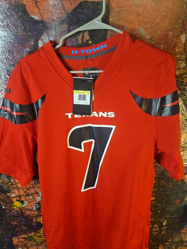 CJ Stroud #7 FUSE Jersey Battle Red Houston Texans Sz S