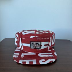 Red Hustle Hat - “Warning Explicit Content - RockSmith” - NEW