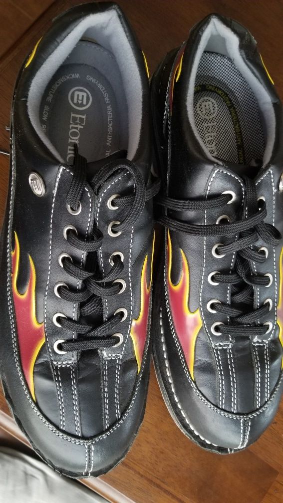 Mens Etonic ESL Flame Leather Bowling Shoes Size 11.5 for Sale in
