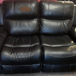 Recliner Leather Couch 