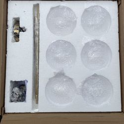 YUYI 1-Light Copper Bubble Globe Glass Ceiling Light Fixture Modern Cluster Chandelier Flush Mount Pendant Light