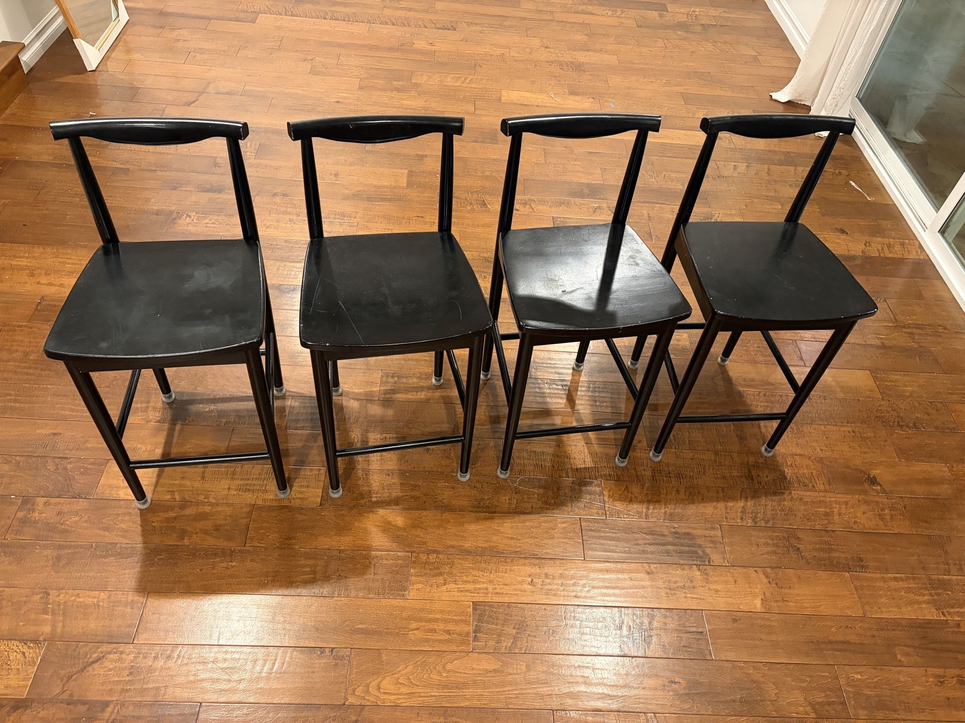4 Biscoe Wood Counter Height Barstools