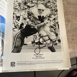 Autograph Signed Jackie Smith  Photo To Jason