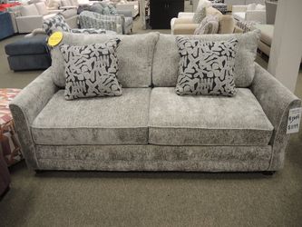 Sleeper Sofa - Track Arm - Silver Grey | Pull-Out Couch | Hide-A-Bed