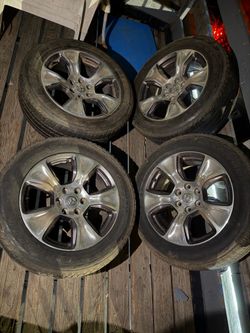 Set of 4 OEM 20" Ram 1500 Laramie Wheels & Tires