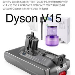 Battery Replacement For DYSON vacuum Clip On V11 V15