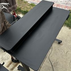 Black Adjustable Raising Stand Up Desk