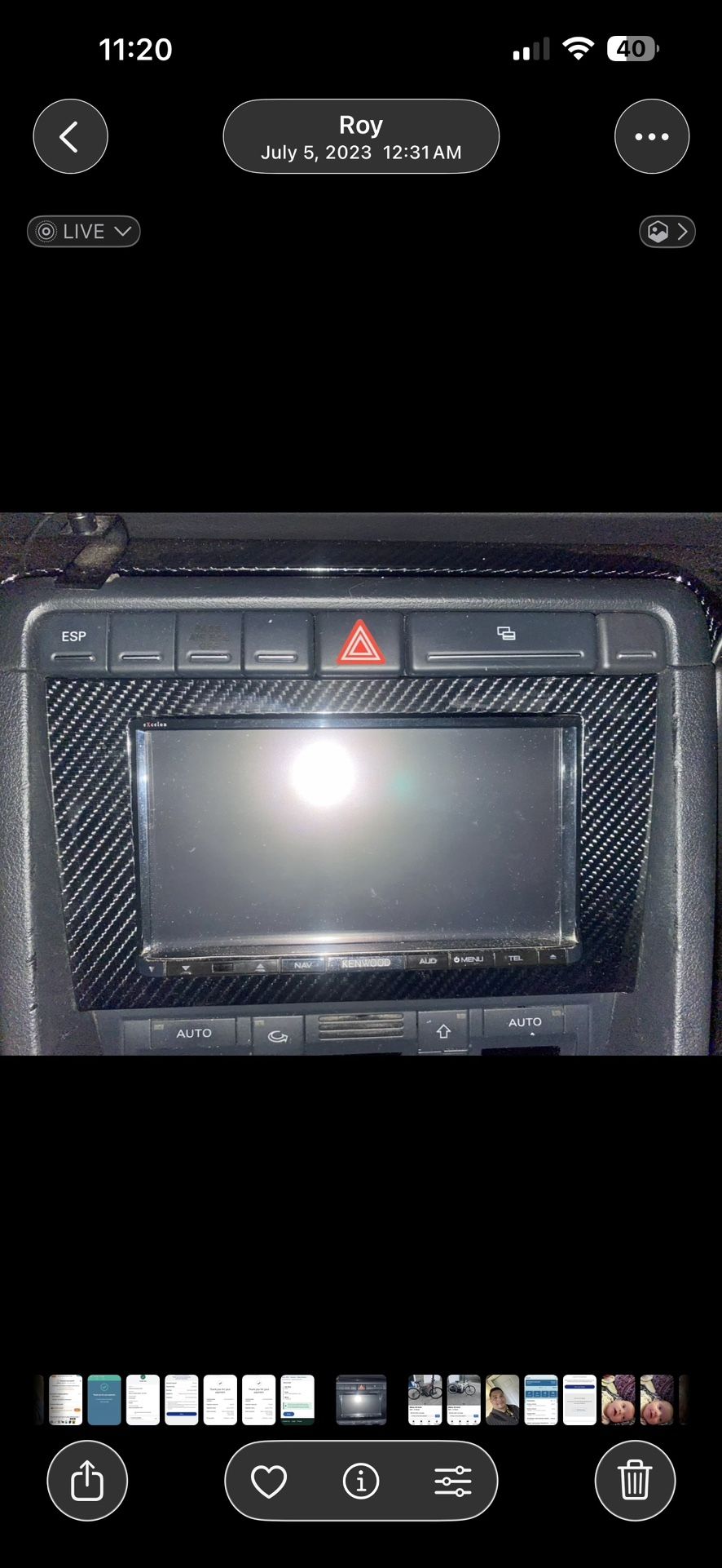 Like New Kenwood Exxon Reference DDX9907XR DVD Navigation