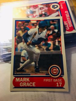 mark grace baseball card