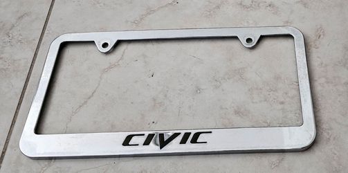 Honda CIVIC Chrome Plated License Plate Frame