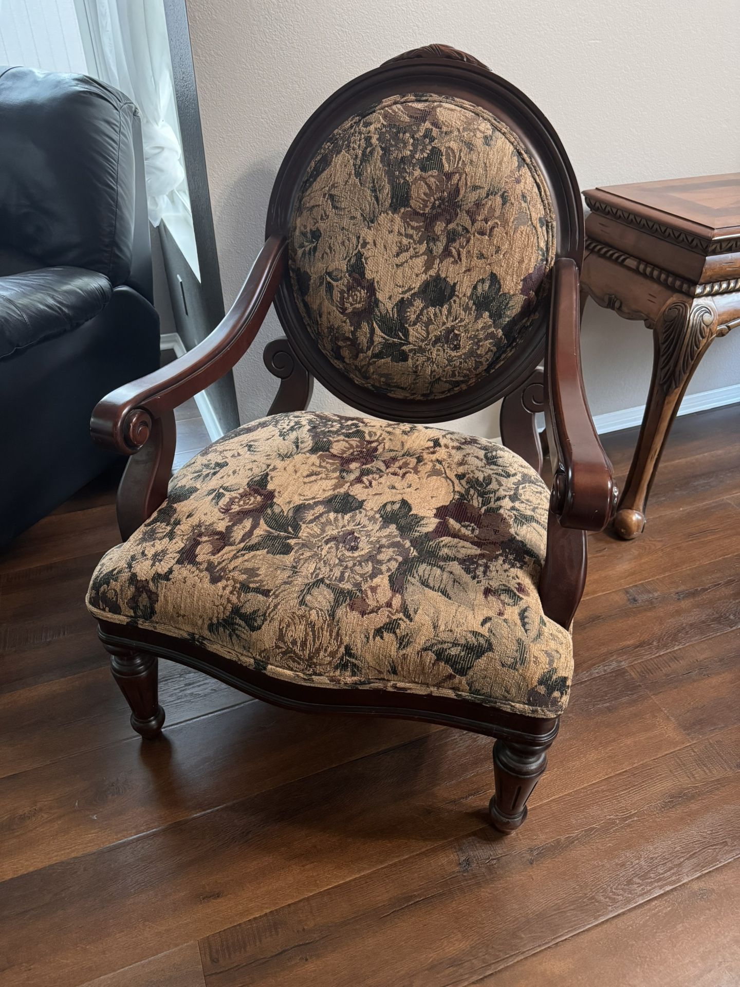 (2) Oversized Chairs - Floral Pattern