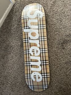 Burberry supreme skateboard deck