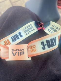 North Coast Wristband VIP And GA