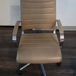 Beige Office Rolling Chair