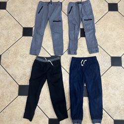 Boys Cat And Jack Size 5 Pants, One Is Fleeced Lined. $5 Each 