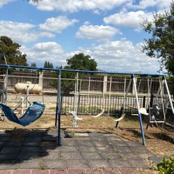 Free Swing Set And Trampoline 