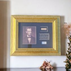 USA President ABRAHAM LINCOLN HAIR lock Signed COA letter memorabilia relic USA