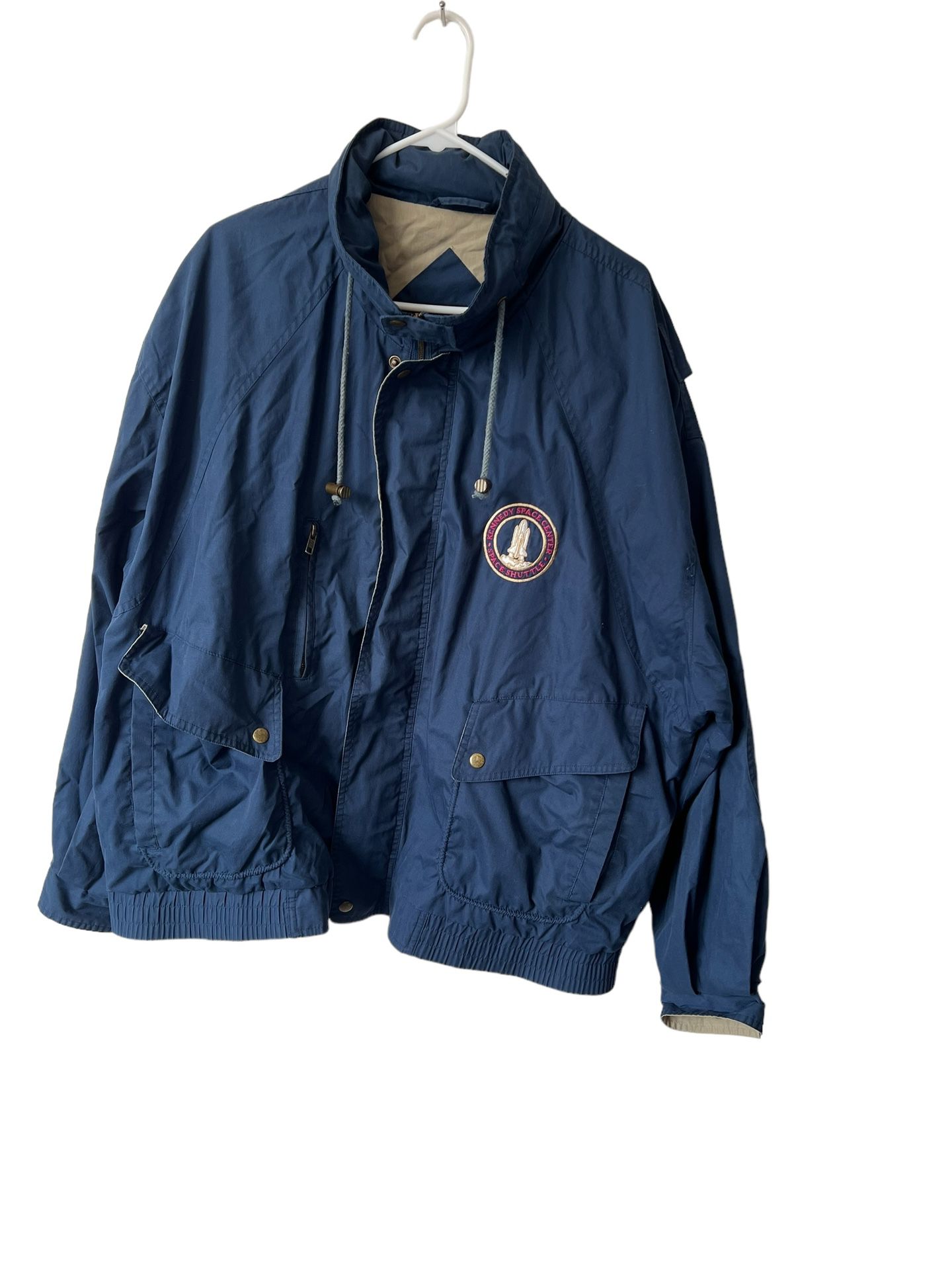 This vintage Cal Craft jacket features a NASA space comes from a pet and smoke free home.  Measurements in pictures.XXL. Made in Korea.   size and has
