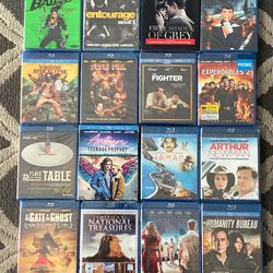 16 BRAND NEW BLU-RAY’s
