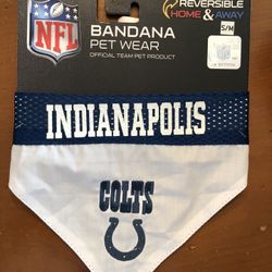 Indianapolis Colts Pet Bandana Size Small/medium