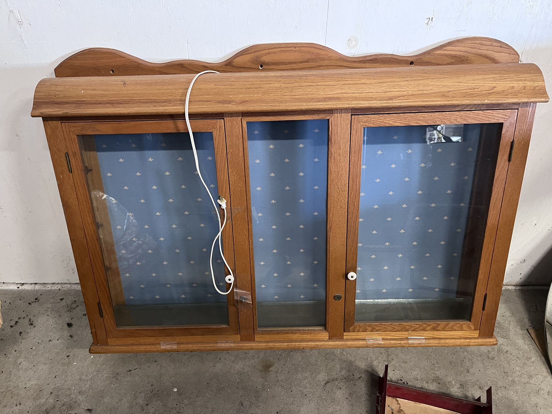 Oak Display Cabinet