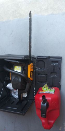 A,18"CHAINSAW START NEED CARBURETOR ADJUSTMENTS